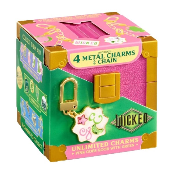 Wicked Unlimited Charms Pink Goes Good With Green Charm Set Trunk