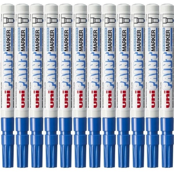 Uni-Ball PX-21 Paint Marker Bullet Tip 1.2mm Blue Box 12