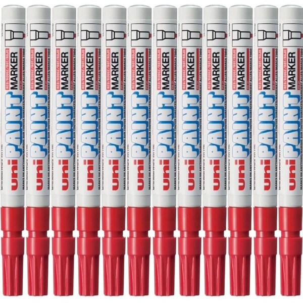 Uni-Ball PX-21 Paint Marker Bullet Tip 1.2mm Red Box 12