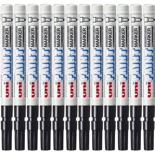 Uni-Ball PX-21 Paint Marker Bullet Tip 1.2mm Black Box 12
