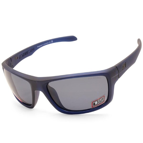Dirty Dog Axle Satin Blue/Grey Polarised Unisex Sports Sunglasses