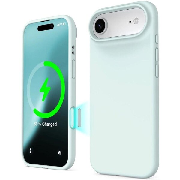 Tough On Silicone MagSafe Phone Case with Camera Control for iPhone Air - Baby Green