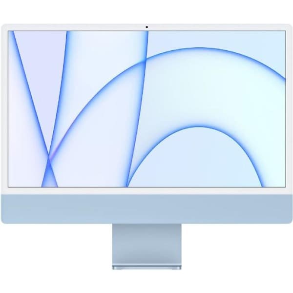 Apple iMac 2021 M1 (Four ports) 24" - Apple M1 chip: 8-core CPU/8-Core GPU - 512GB - Blue - 16GB RAM - 24 Inch - Refurbished (Excellent Condition)