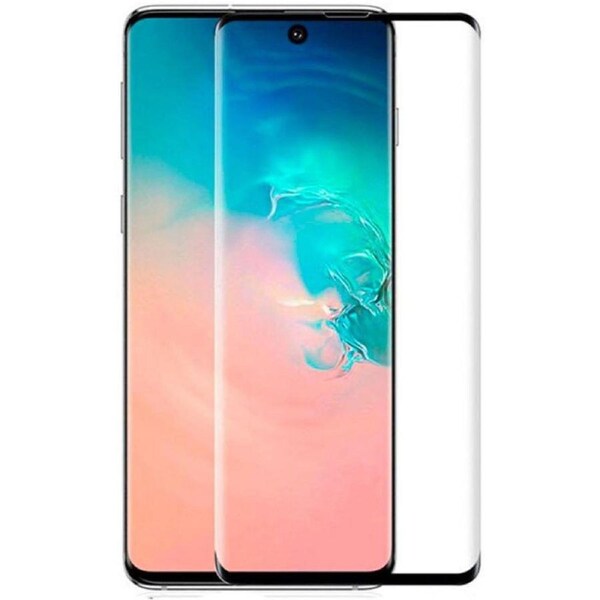 Blacktech Edge Glue Tempered Glass Screen Protector for Galaxy S20 Ultra - Black/Clear