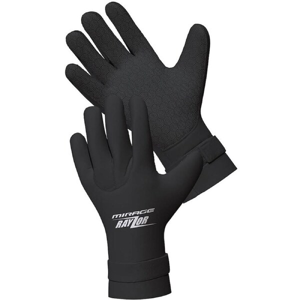 Mirage 5mm High Density Neoprene Diving Water Gloves Extra Large Black