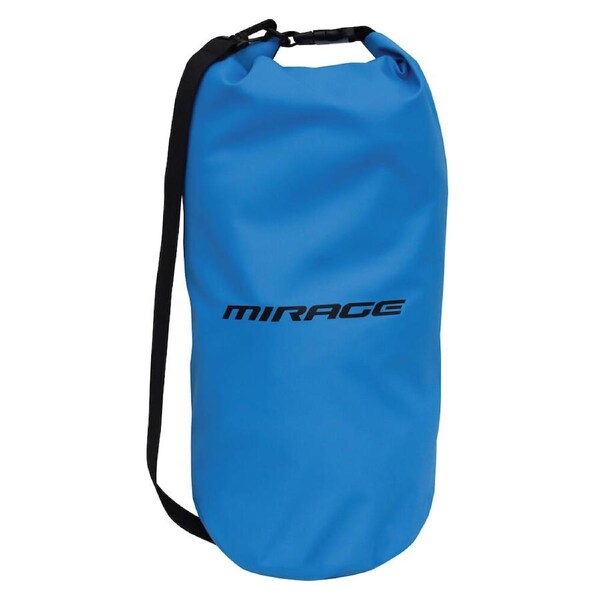 Mirage Roll-Top Buckle Barrel Outdoor Dry Bag w/ Shoulder Strap 15L Blue