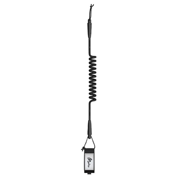 Maddog Basic Lightweight Coiled Bodyboard Bicep Leash Accessory Black