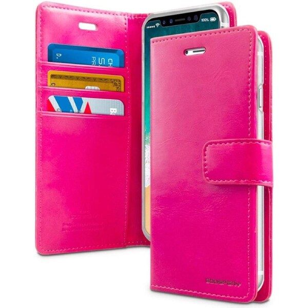 Goospery Mercury BlueMoon Diary Phone Case for iPhone 11 Pro - Hot Pink