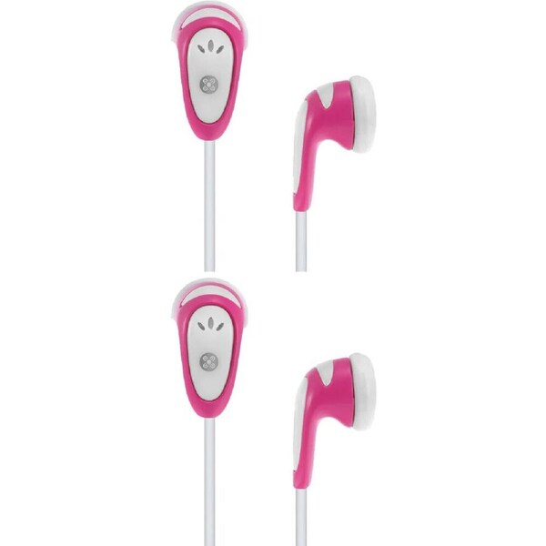 2PK Moki Volume Limited Kids Wired 89dB Earphones w/ 3.5mm Jack Pink