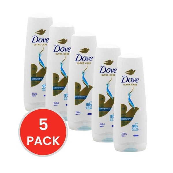 Dove Ultra Care Daily Care Conditioner 350mL (5 Pack)