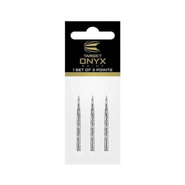 3pc Target Onyx Pro Dart Point Replacement Spare Steel Tip 32mm Silver