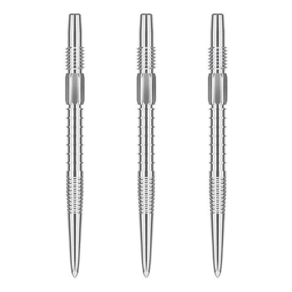 3pc Target Swiss Firepoint Dart Point Replacement Spare Tip 26mm Silver