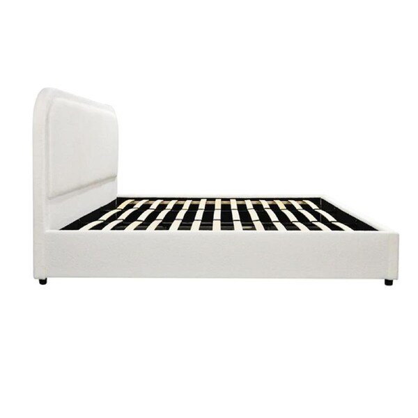 Foret Bed Frame Double Queen King Size Mattress Base Wooden Beds Platform Fabric Queen