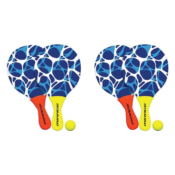 2PK Mirage Neoprene Paddle Set Kids Outdoor Water Toy Orange/Yellow