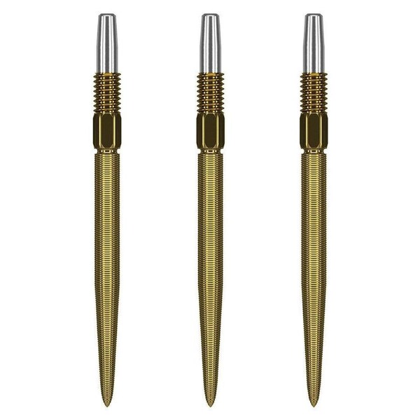 3pc Target Swiss Nano Dart Point Replacement Spare Accessory Tip 30mm Gold