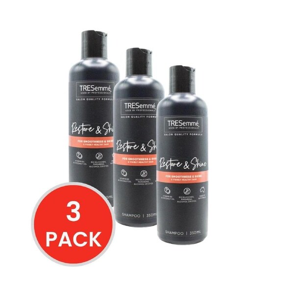 Tresemme Restore & Shine Shampoo Vit B5 & Oil 350mL (3 Pack)