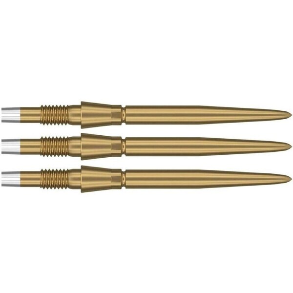 3pc Target Swiss Storm Dart Point Replacement Spare Tip 35mm Gold