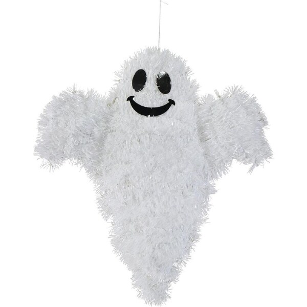 White Ghost Tinsel Wall Decoration