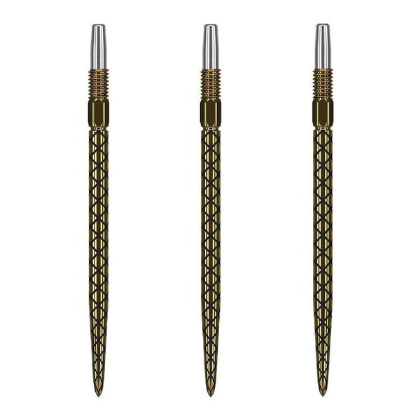 3pc Target Swiss Diamond Pro Gold Dart Point Replacement Spare Tip 40mm
