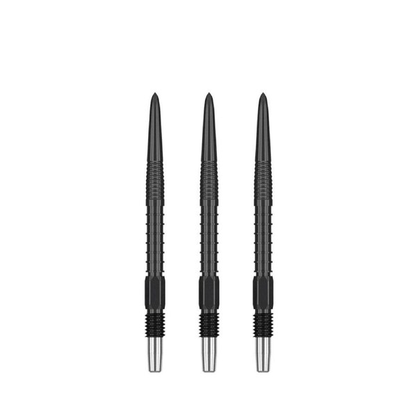 3pc Target Swiss FireDart Point Black Dart Replacement Spare Tip 40mm