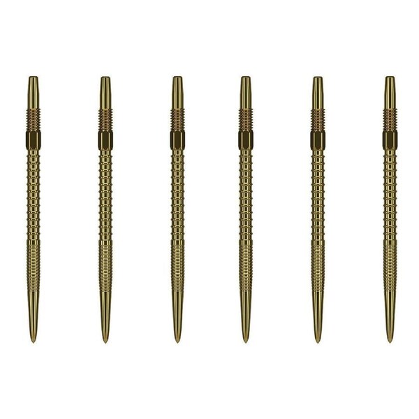 2x 3pc Target Swiss FireDart Point Gold Dart Replacement Spare Tip 40mm