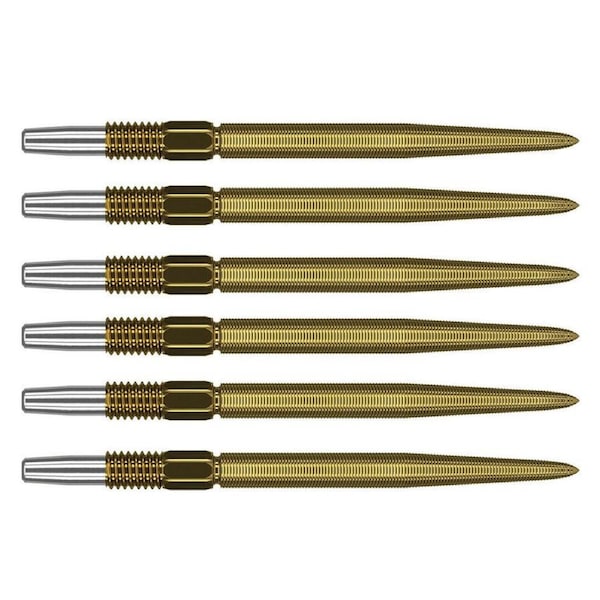 2x 3pc Target Swiss Nano Dart Point Replacement Spare Accessory Tip 40mm Gold
