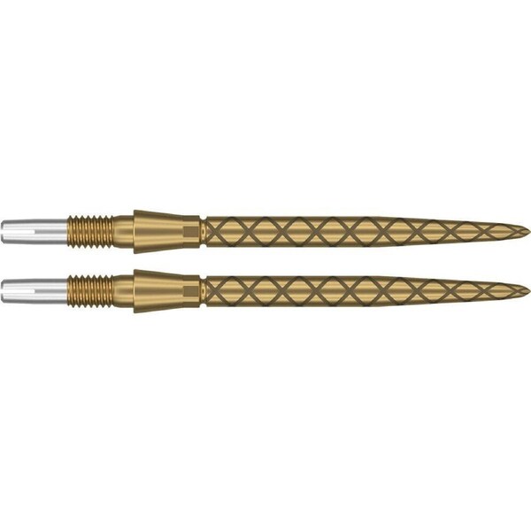 2PK Target Storm Diamond Dart Point Replacement Spare Accessory Tip 30mm Gold