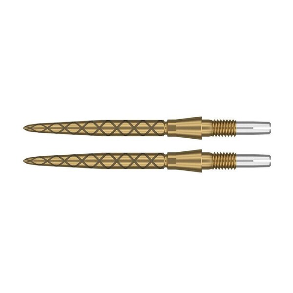 2PK Target Storm Diamond Dart Point Replacement Spare Accessory Tip 26mm Gold