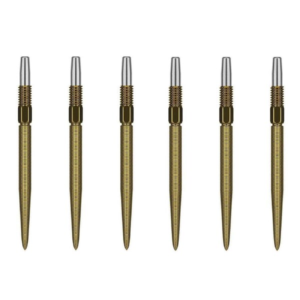 2x 3pc Target Swiss Nano Dart Point Replacement Spare Accessory Tip 26mm Gold