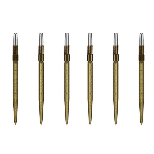 2x 3pc Target Swiss Nano Dart Point Replacement Spare Accessory Tip 35mm Gold