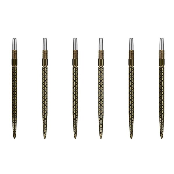 2x 3pc Target Swiss Diamond Pro Dart Point Replacement Spare Tip 26mm Gold