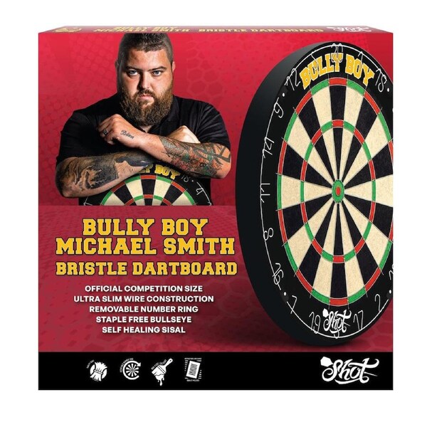 Shot Darts Official Michael Smith Bully Boy Bristle Dartboard