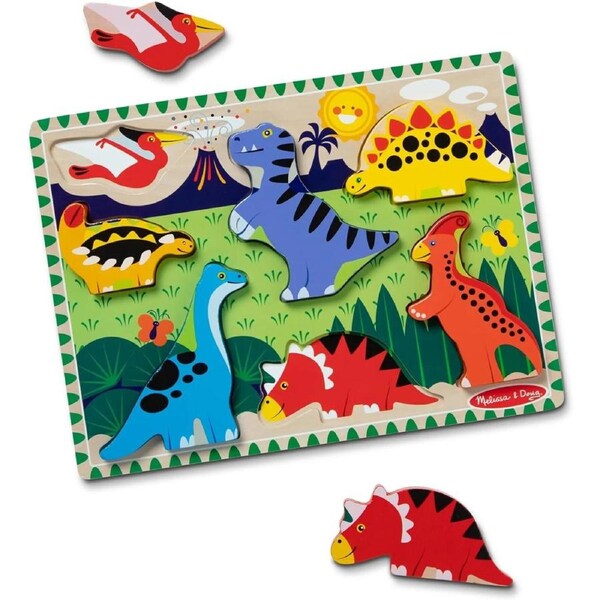 Melissa & Doug - Dinosaurs Chunky Puzzle 7pc