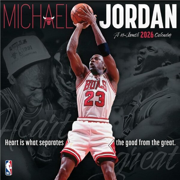 Impact Michael Jordan 2026 Square Wall Calendar