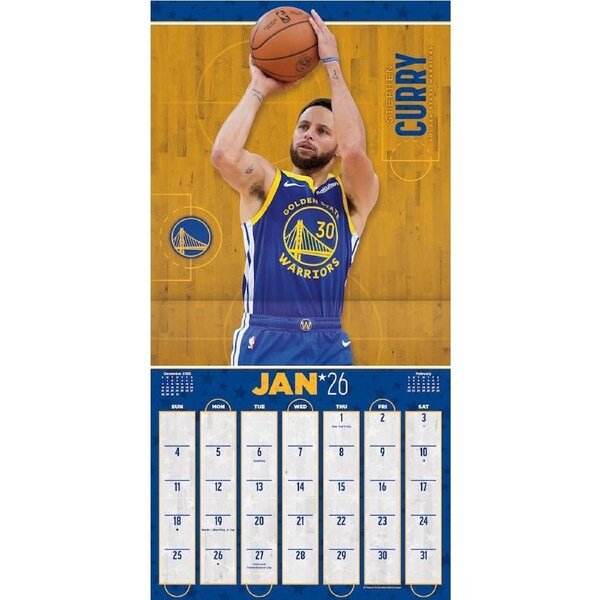Impact NBA Superstars 2026 Square Wall Calendar