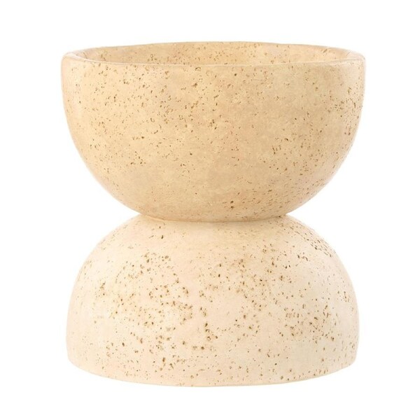 Amalfi Bijou Concrete Bowl - 20x20x20cm Natural