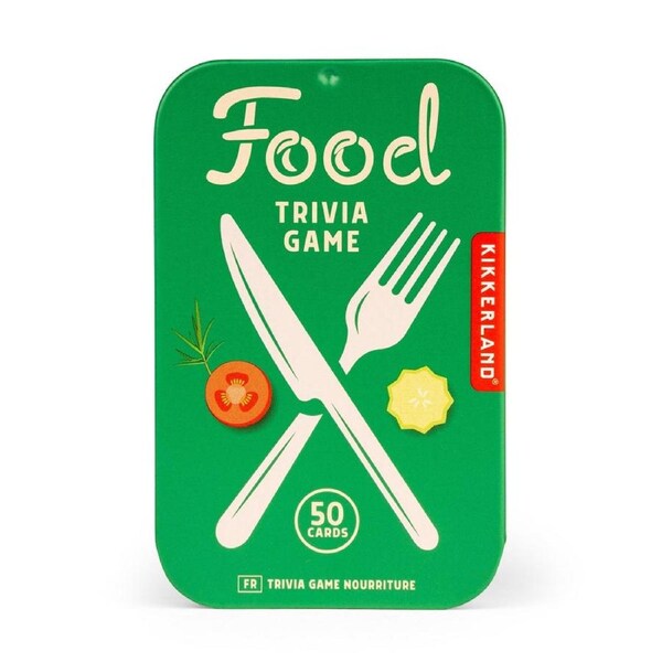 Kikkerland Food Trivia Tin