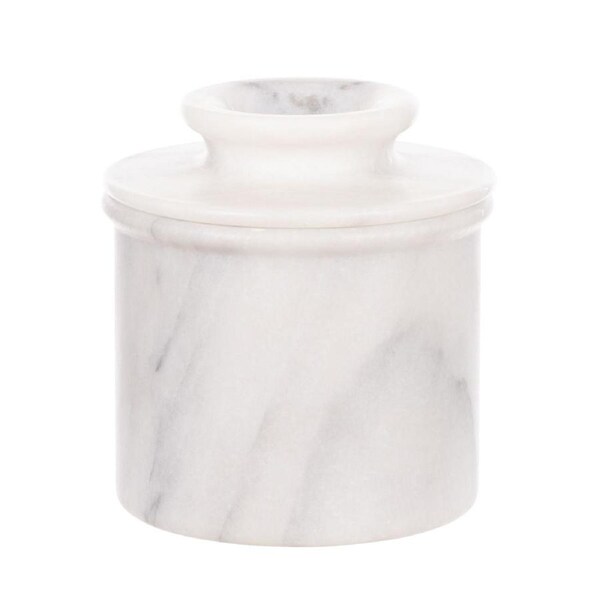 Davis & Waddell Nuvolo Marble French Butter Bell 15x8cm - White