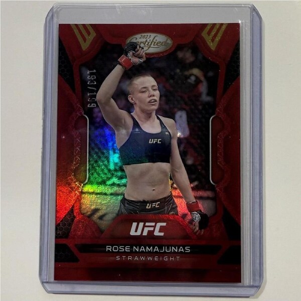 2023 Chronicles Certified UFC - ROSE NAMAJUNAS Certified Red 193/199 #234
