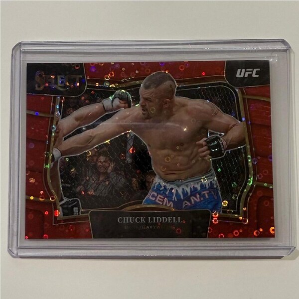 2023 Panini Select UFC - Chuck Liddell Red Disco Prizm 54/99 #276