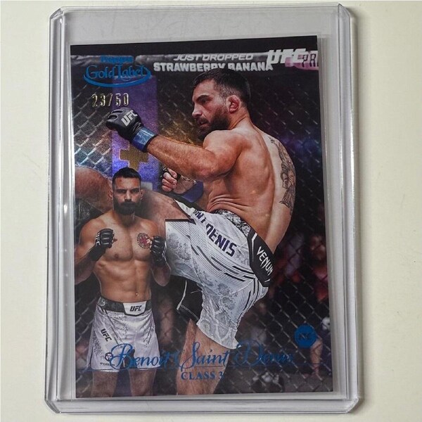 2024 Topps Gold Label UFC - BENOIT SAINT DENIS Class 3 Rookie RC Blue 23/50 #30