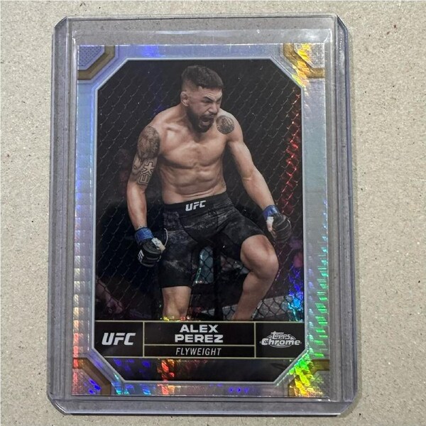2024 TOPPS CHROME UFC - ALEX PEREZ - SILVER HYPER #3