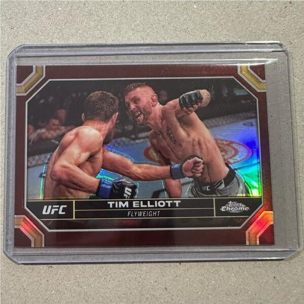 2024 Topps Chrome UFC - TIM ELLIOTT - Magenta Refractor #185
