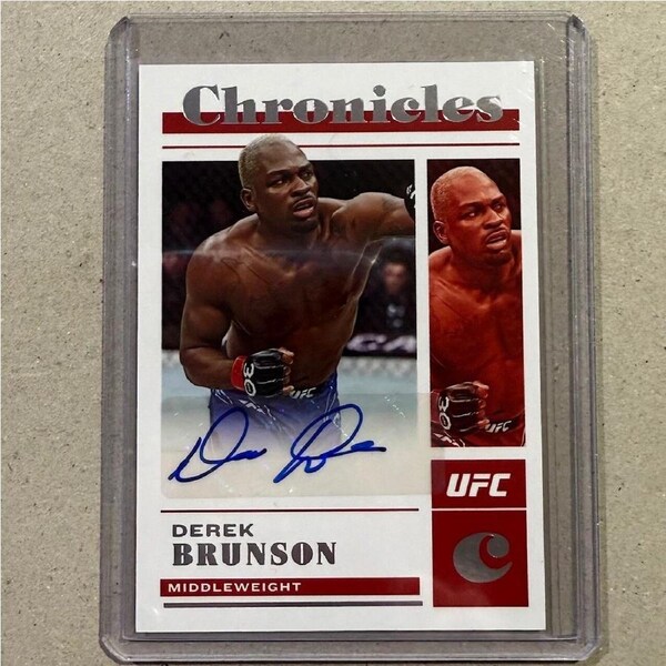 2023 Panini Chronicles UFC - DEREK BRUNSON Autograph #CS-DBR