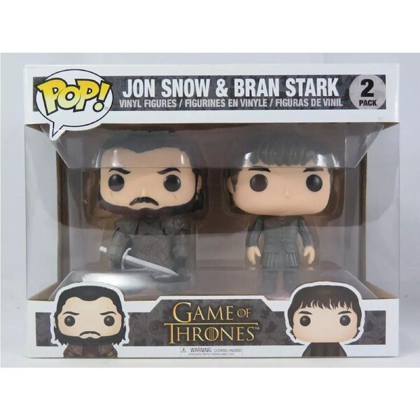 Funko Pop! Game of Thrones - Jon Snow and Bran Stark Vinyl Figure 2 Pack Exclusive