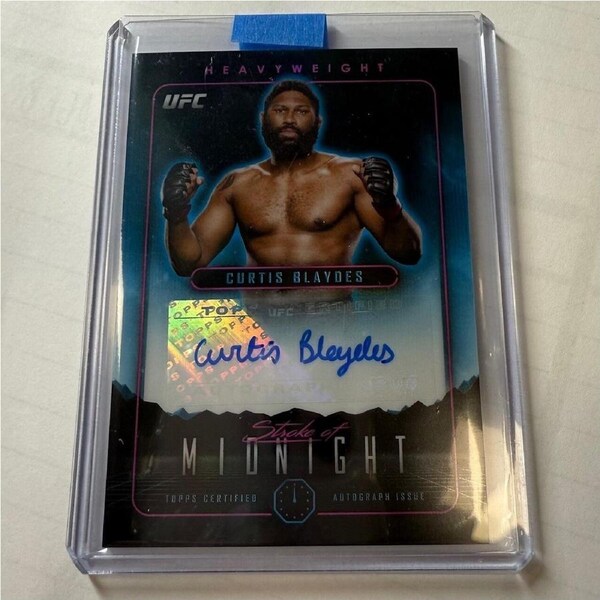 2024 Topps Chrome UFC - CURTIS BLAYDES Stroke of Midnight Auto #SMA-CBS