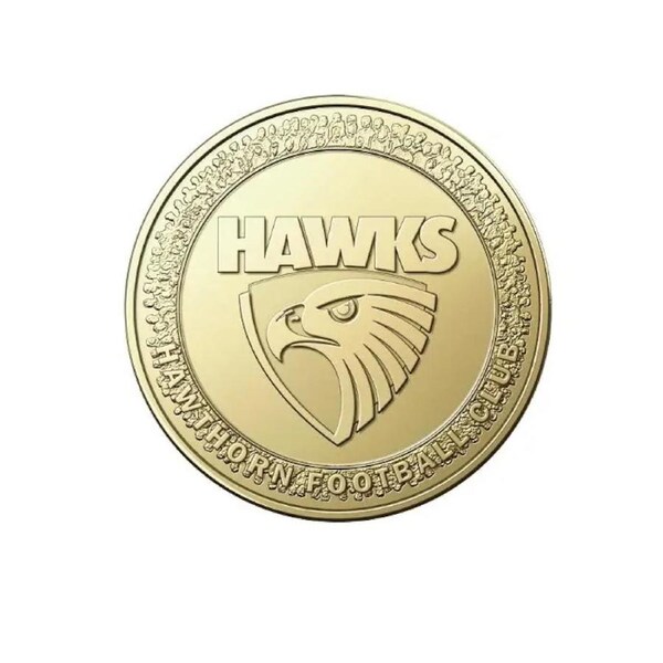 2023 Australia $1 One Dollar AFL Coin -HAWTHORN HAWKS Uncircullated UNC