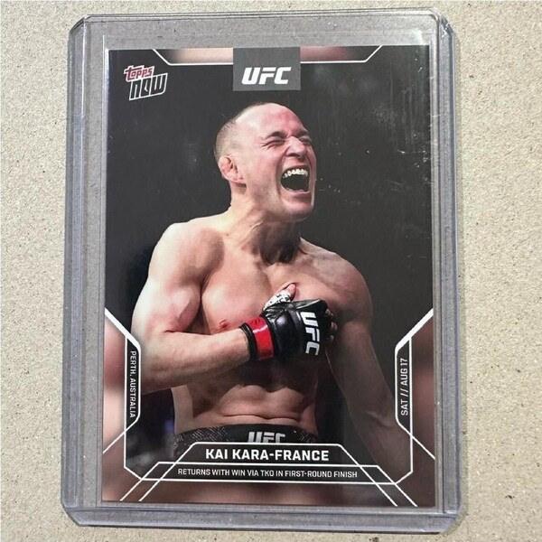 2024 Topps Now UFC 305 PERTH *KAI KARA-FRANCE* RETURNS WITH A WIN VIA TKO #19