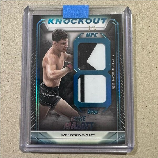 2024 Topps Knockout UFC - MIKE MALOTT - Knockout Dual Relics 1/1 card #KDR-MM