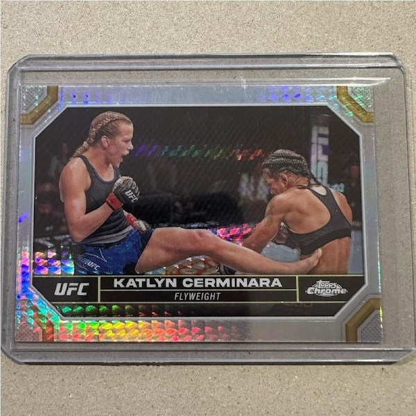 2024 TOPPS CHROME UFC - KATLYN CERMINARA - SILVER HYPER #107